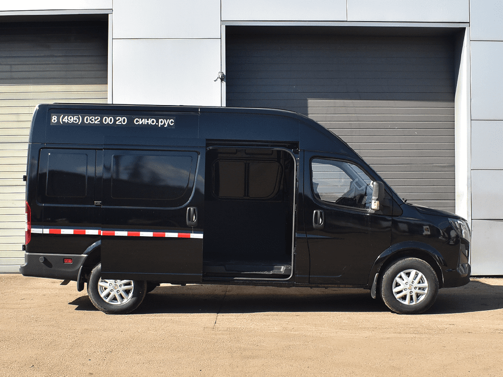 Цельнометаллический фургон черный DongFeng